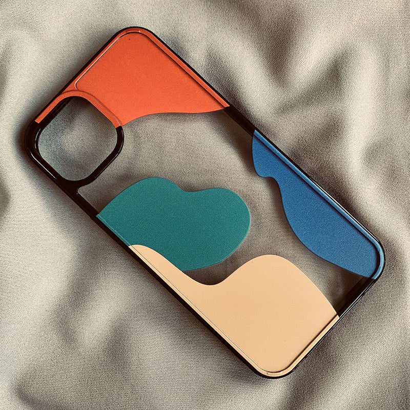 Color Block Contrast Color Geometry Suitable for 13 Mobile Phone Cases