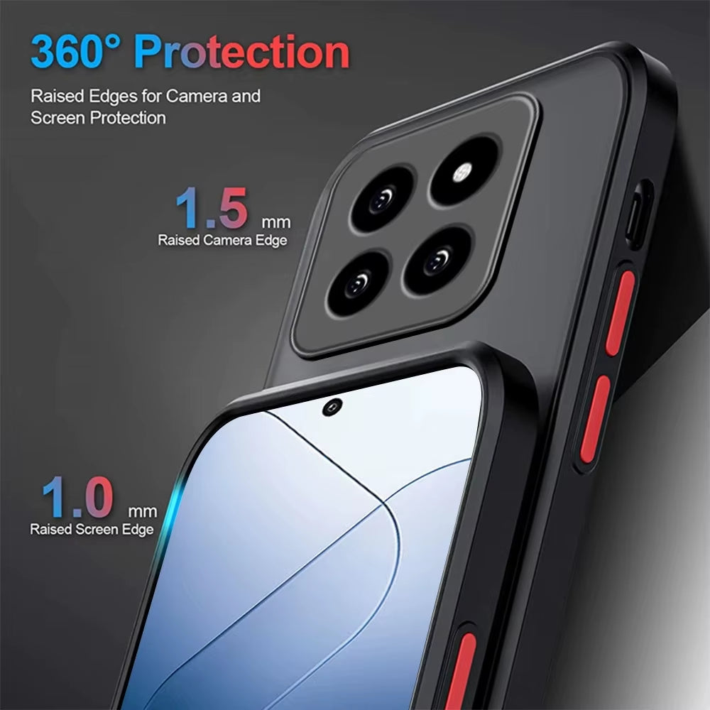 Shockproof Armor Phone Cases for Xiaomi 15T 14T 14 12T 11T 13T Pro 12 13 11 Lite Case Fro Xiaomi 14 13T 14T 15T Pro Matte Cover