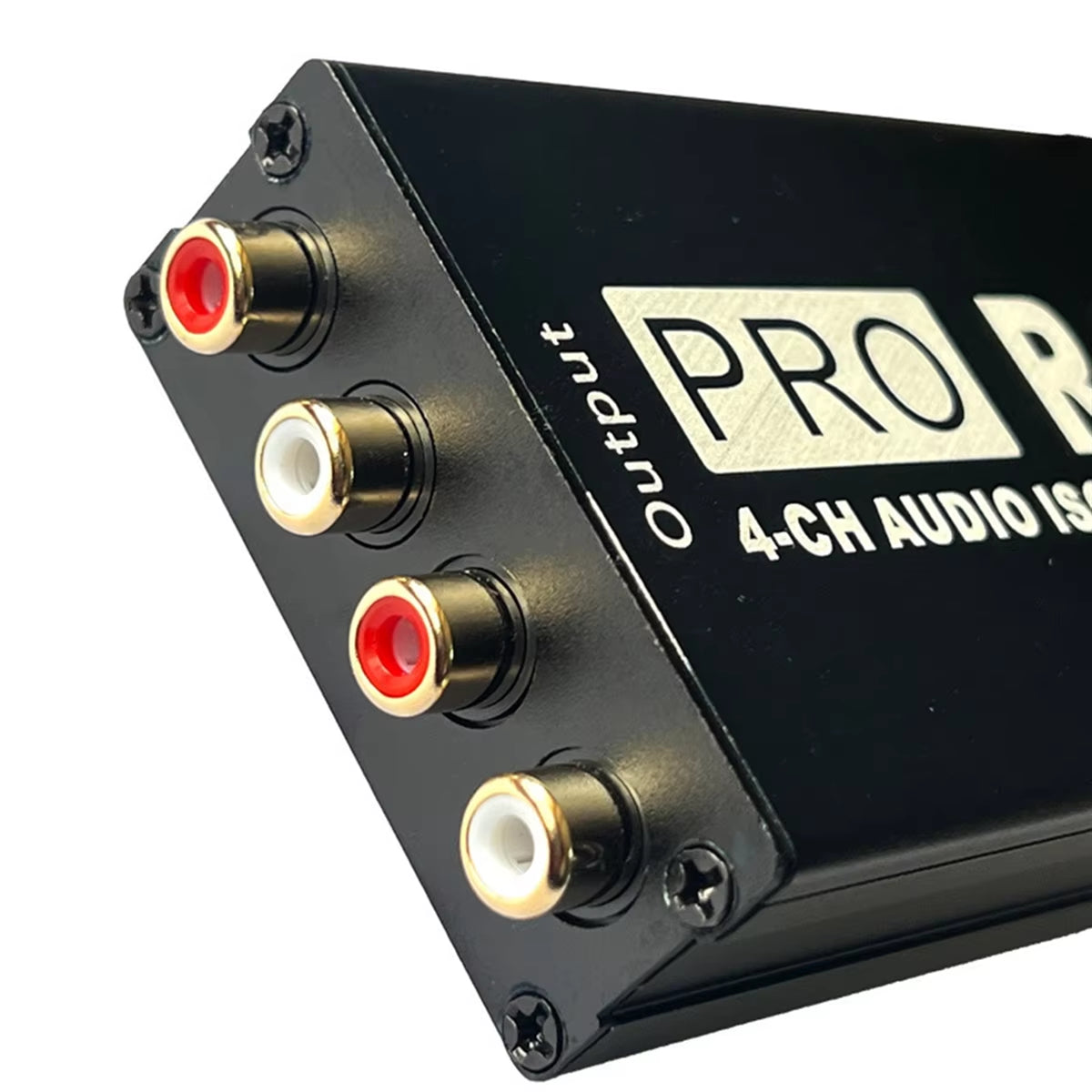 RCA Audio Isolator 4CH Audio Noise Reducer Current Silencer Ground Loop Audio Isolator for Car Audio Modification G